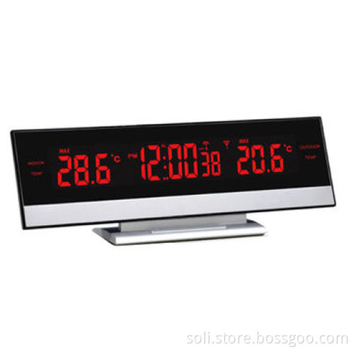 LCD electronic clock, RF wireless receiving weather color and weather station, G21A018New